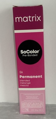 Matrix Socolor Pre-Bonded 6A Light Brown Ash Permanent Blended Hair Color 3oz