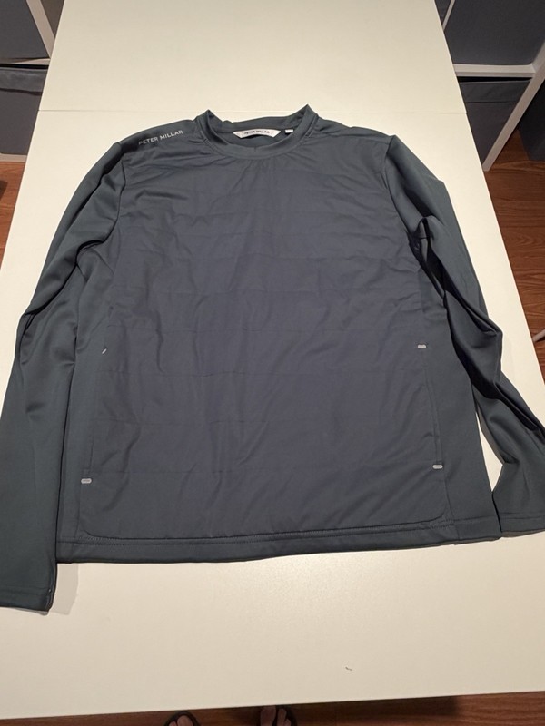 Peter Millar Dark Green Insulated Golf Pullover Men’s M