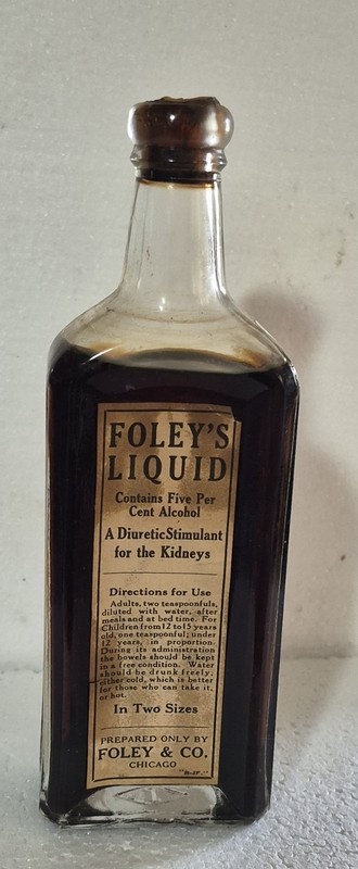Vintage Foleys Liquid Diuretic Stimulant For Kidneys Chicago IL Full Bottle 