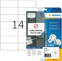 Etiketten A4 Weiß 105X42,3 Mm Movables/AblöSbar Papier Matt 350 St.