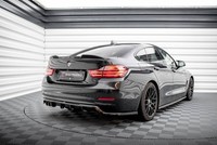 Spoiler CAP FüR 3D BMW 4Er Gran Coupe F36 Schwarz Hochglanz Heckspoiler Ansatz