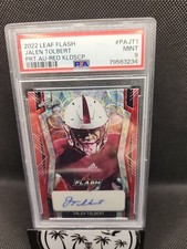 2022 LEAF FLASH PORTRAIT AUTOGRAPHS #PAJT1 JALEN TOLBERT PRT.AU-RED KLDSCP PSA 9