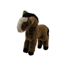 Steiff Pferd Braun/Schwarz Stofftier Kuscheltier Plüschtier ca 19 cm. ohne Fahne