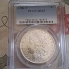1882-S Morgan Dollar PCGS MS65 Uncirculated San Francisco Silver $1 Coin KM#110