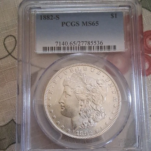 1882-S Morgan Dollar PCGS MS65 Uncirculated San Francisco Silver $1 Coin KM#110