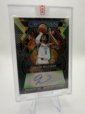 2022-23 Panini Obsidian - Jalen Williams #RE-WCT Sealed Rookie Eruption Auto /25