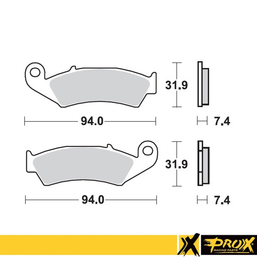 Plaquettes de frein KH125 Honda CR125 250 500 avant pour moto cross vintage 1987-1994