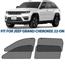 Sun Shades Front and Back Glass Magnetic Screen for 22-26 Jeep Grand Cherokee