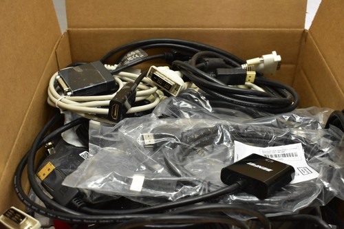 Bulk Lot of 75 VGA DVI HDMI Displayport Various Monitor Cables Adapters - Picture 9 of 9