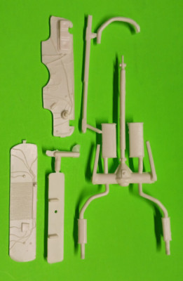 76 1976 Chevy Caprice MPC 1/25 Rear Axle Exhaust Firewall Core Support