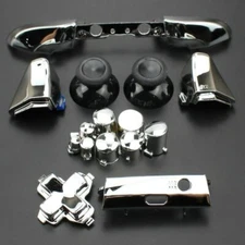 Chrome Silver Xbox One S Full Set ABXY RT LT LB RB Trigger Buttons Thumbsticks