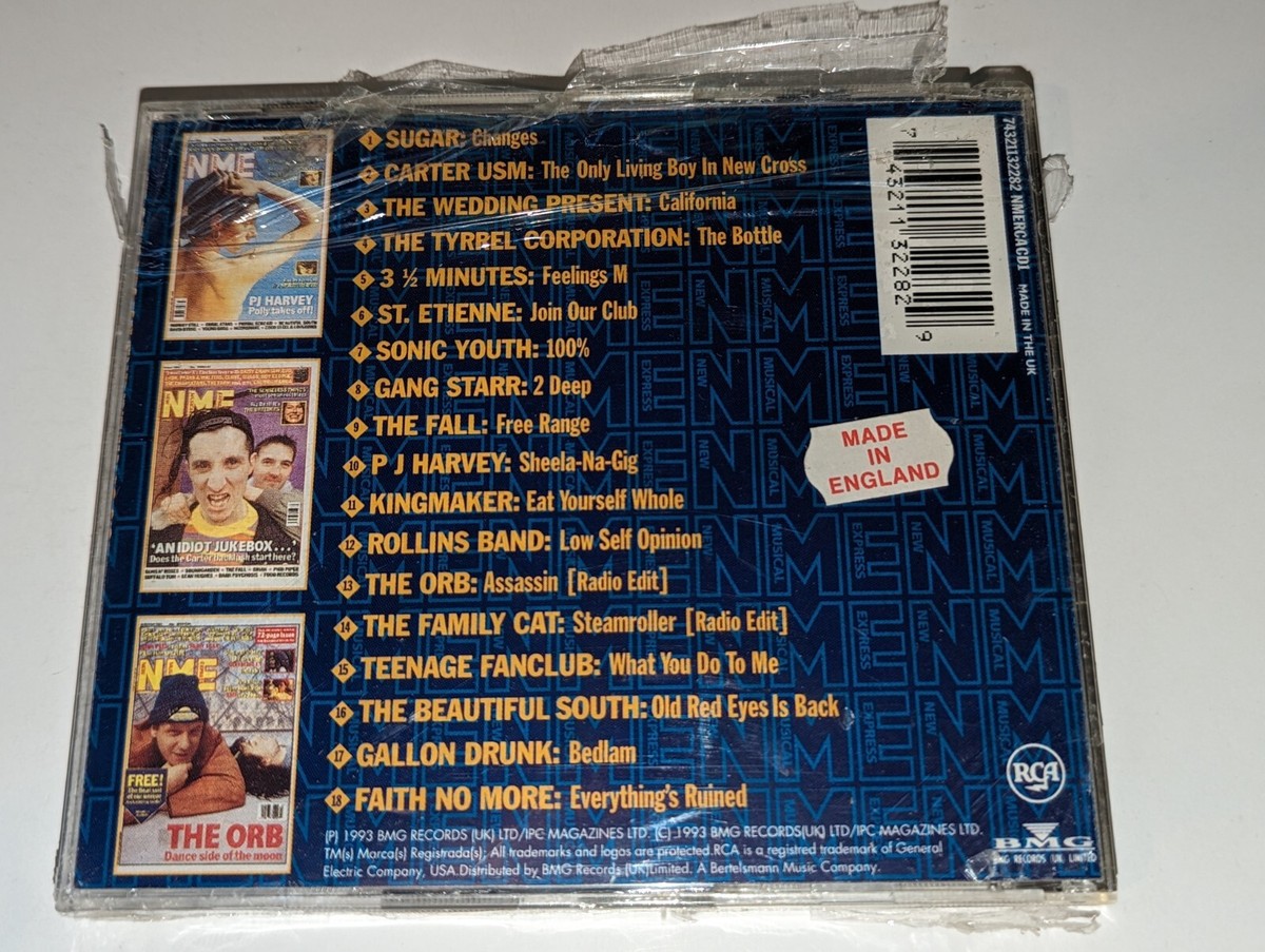 NEW/SEALED* NME New Musical Express CD Singles 1992 Sonic Youth/PJ