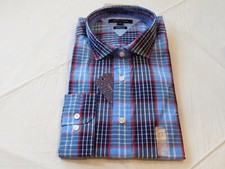 Tommy Hilfiger Long Sleeve Button Up Shirt 80's 2 Ply Classic Fit XL 78C8804 472