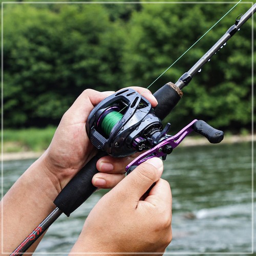 Sougayilang Fishing Rod Combo 1.7m Carbon Fiber Casting Rod and Baitcasting Reel - Picture 8 of 24