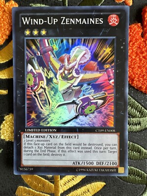 Yu-Gi-Oh! Wind-Up Zenmaines CT09-EN008 Limited Super Rare NM 