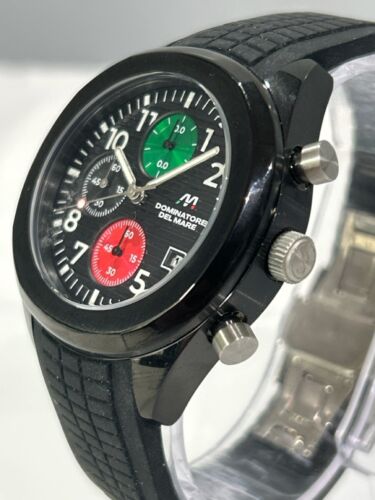 Dominatore del Mare Acqua Sicura Ref. DD-8011 Chrono schwarz, grün an (NJL028906) - Bild 3 von 10