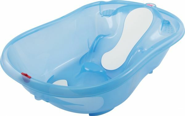 blue baby bath tub
