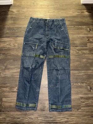 Marithe Francois Girbaud Jeans Baggy Y2K Shuttle Tape Mens 38 Green Vintage