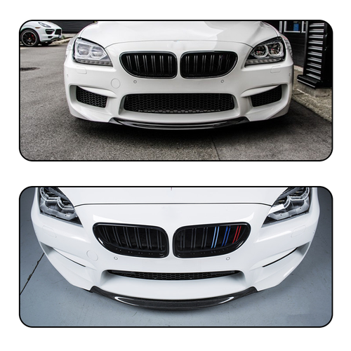 For BMW F06 F12 F13 M6 Front Bumper Carbon Fiber Splitter Spoiler Lip Tonque 1PC - Bild 2 von 9