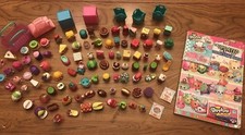Shopkins Large Lot 380  Pieces Ice Cream Truck Scooter  Many Dolls