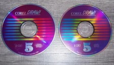 Corel Draw Versions 5 - Clipart Books and CD Software Windows 95,98, XP