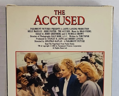 The Accused Vhs Original Thriller Release Jodi Foster. BlockBuster Rental. - Picture 4 of 10