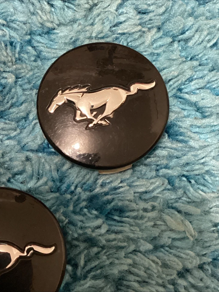 2015-2020 Ford Mustang Black Alloy Center Cap Genuine OEM FR3C-1A096-AC 1 Piece - Image 3 of 4