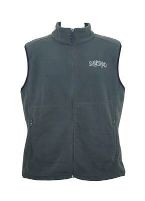 Shipyard Brewing Co Vest Men Medium Gray Fleece Jacket Peddler's Daughter Adult 