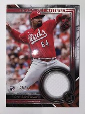 Tony Santillan 2022 Topps Museum Collection Meaningful Materials RC /50 Reds