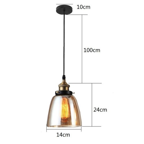 Home Glass Pendant Light Ceiling Lights Kitchen Chandelier Lighting Bedroom Lamp - Picture 2 of 9