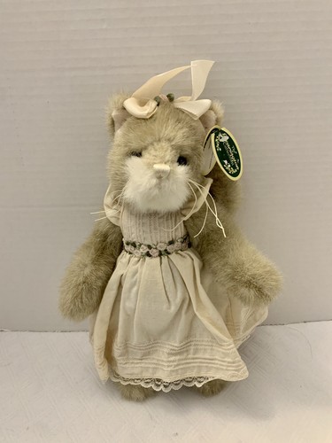 Retired! The Bearington Collection Purrcilla Purrsnickitty dress 10” Tall Plush