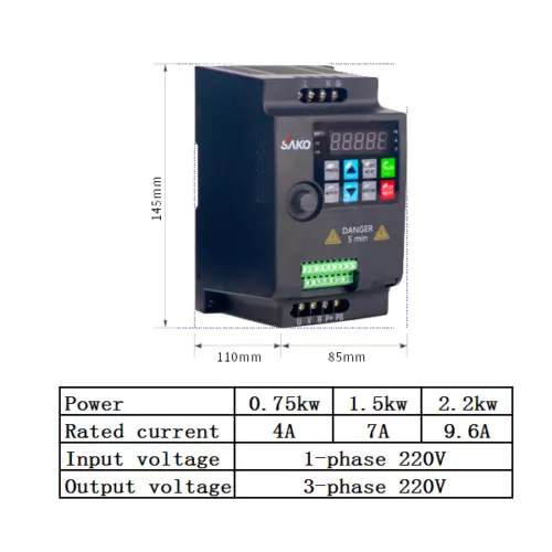 220V 380V 1.5KW 2.2KW 4KW 5.5KW Frequenzumrichter Frequenzumwandler Inverter VFD - Photo 17/33