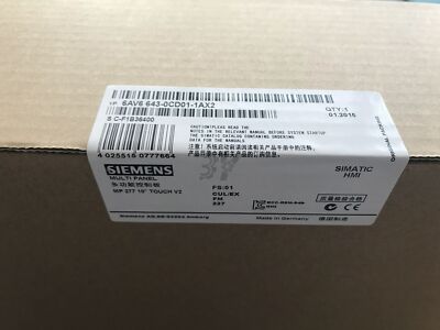 6AV6643-0CD01-1AX2 NEW SIEMENS MP277 10'' HMI Touch Screen 6AV6 643-0CD01-1AX2