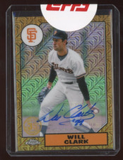 Will Clark 2022 Topps Series 1 Auto Mojo Refractor Serial #d 21/25 Padres Sealed
