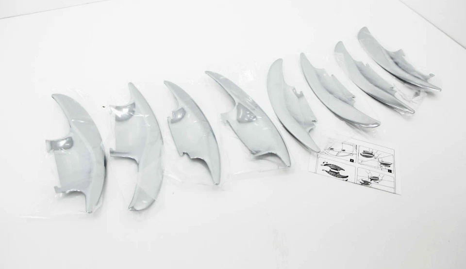 Moldura de cuenco de puerta cromada 8 piezas Silver Track# para Hyundai Tucson 2010~2015 Foto 2 de 4