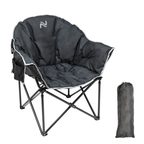 SLSY Oversized Camping Chair Outdoor Portable Chairs 500 lbs with Side Pocket - Picture 25 of 62