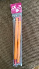 New Susan Bates LARGE PLASTIC KNITTING NEEDLES  US 19 mm CRAFTS Orange