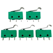5 Pcs - DONGHAI KW4-3Z-3 Arc Lever 5A 250V 3-Pin Limit Micro-Switch