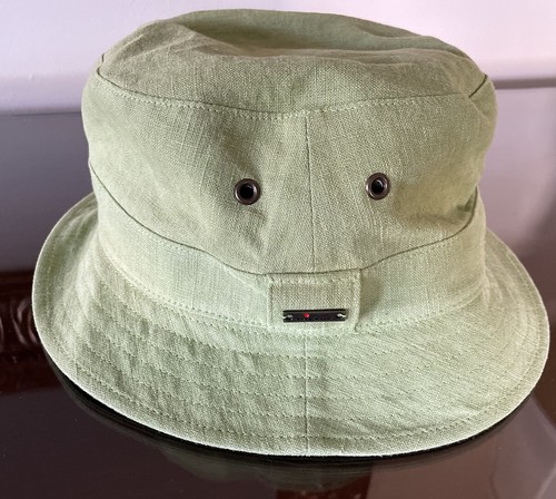 NEW Wigens Bucket Hat- Size 59- Lined Cotton- Sage Green- Style 92123 - Picture 4 of 8