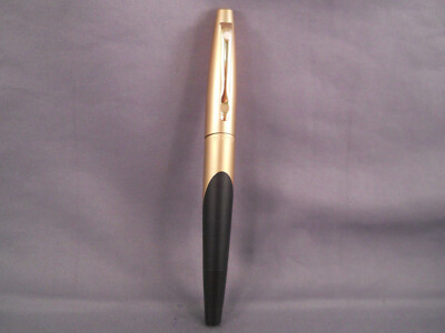 Sheaffer Vintage White Dot Intrique Matte Gold and Black Rollerball Pen 