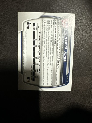 2023 Bowman 1st Edition - #BPPF-139 Spencer Jones (RC) - Picture 2 of 2