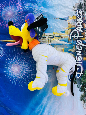 Disney Parks Exclusive Pluto as Mummy 12'' Plush Halloween NWT