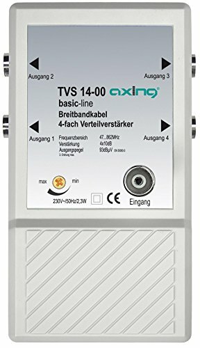Axing TVS 14-00 Amplificatore per antenna TV digitale terrestre e FM (M5m)