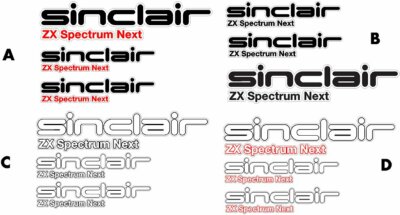 3 x Sinclair ZX Spectrum NEXT QUALITÄT BEDRUCKTE VINYL-AUFKLEBER 