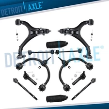 Front Upper Lower Control Arm Tie Rod for 2005-10 Jeep Grand Cherokee Commander