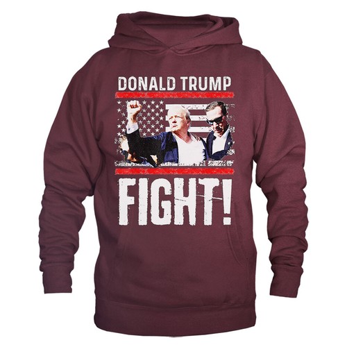 Donald Trump Fight! Rally Shooting Trump 2024 Campaign Political Hoodie - Bild 3 von 10