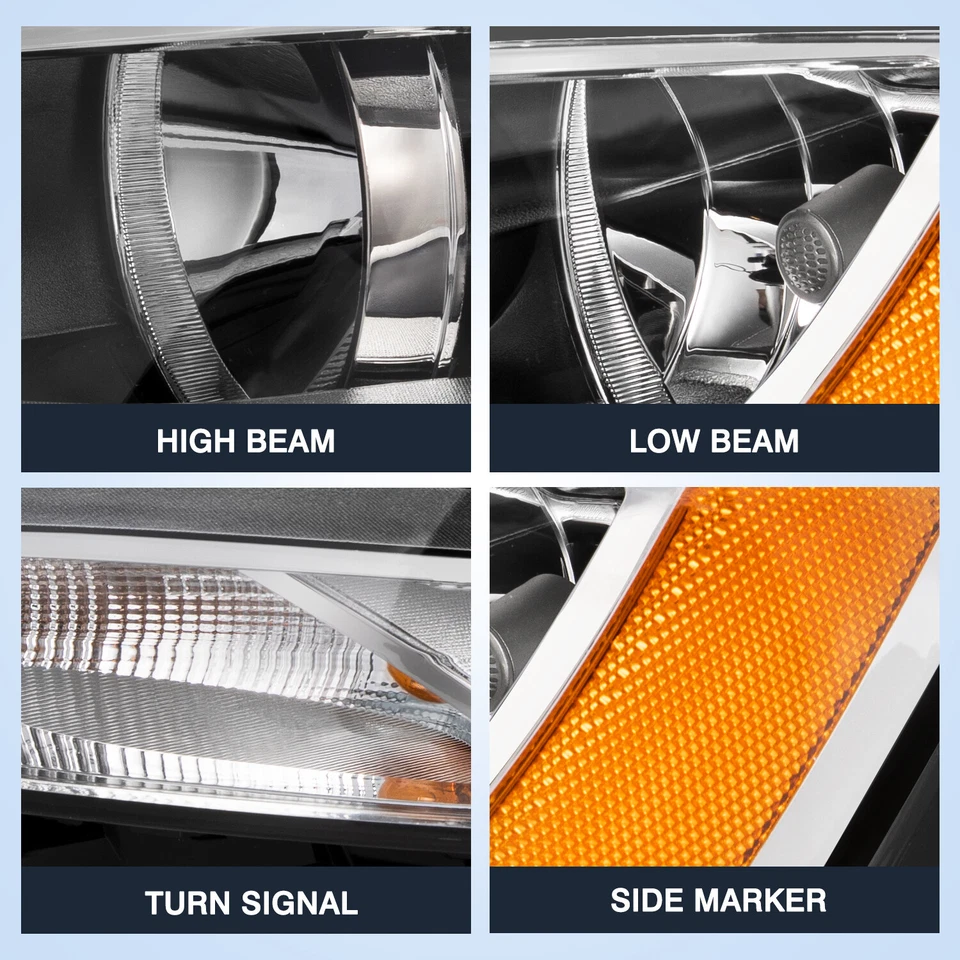 Pares de montaje de faros halógenos con LED DRL para Volkswagen Jetta MK6 2011-2018 Foto 2 de 4