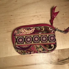 Vera Bradley Wristlet in Very Berry Paisley