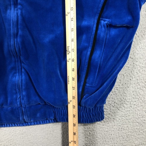 Fubu Velour Sweater Men’s M Royal Blue Soft Y2K - Picture 5 of 15