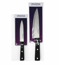 Oneida Triple Rivet Stainless Steel 8" Chef Knife PLUS Bonus 5" Utility knife